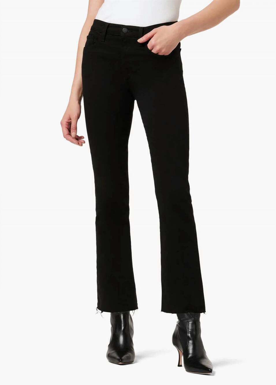 NEW JOE'S JEANS callie high rise bootcut jeans in black